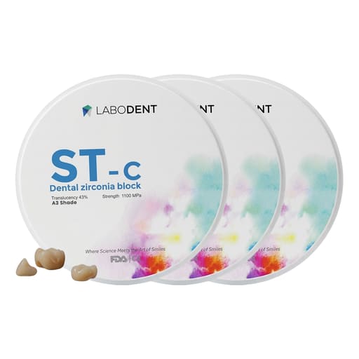 Labodent Zirconia Ceramic Blank ST-C | A3 Shade | 10mm | Pre-Shaded CAD/CAM Disc