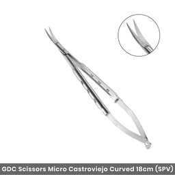 GDC Scissors Micro Castroviejo - Curved (18cm) (SPV)
