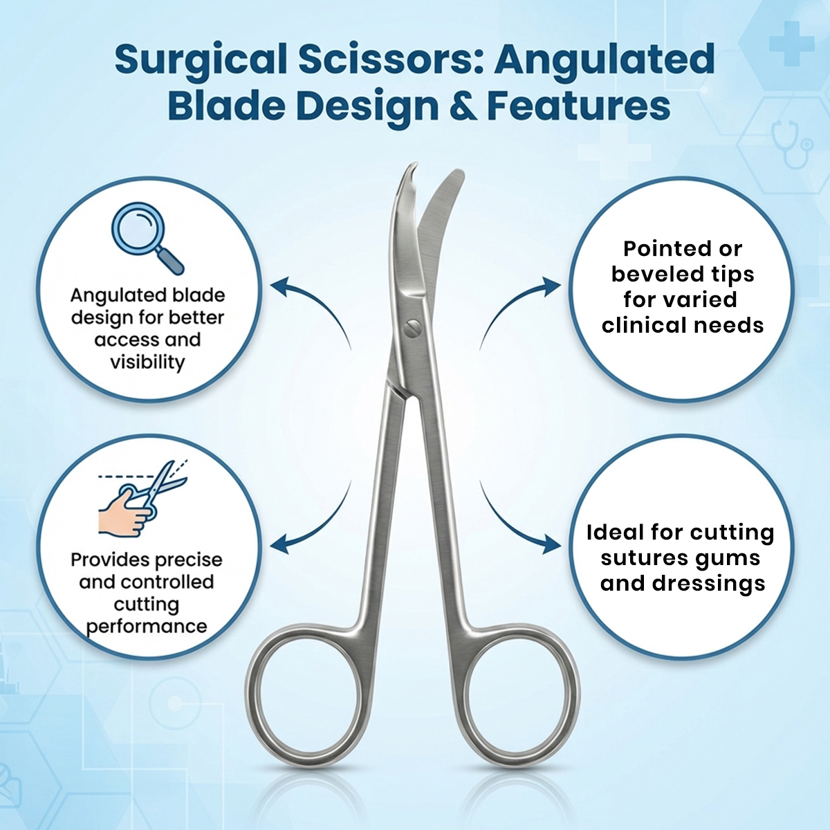 GDC Spencer For Suture Cutting Angulated (13Cm) S13A