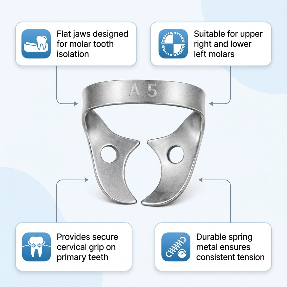 GDC Rubber Dam Clamp Paedo A5 (Rdca5)