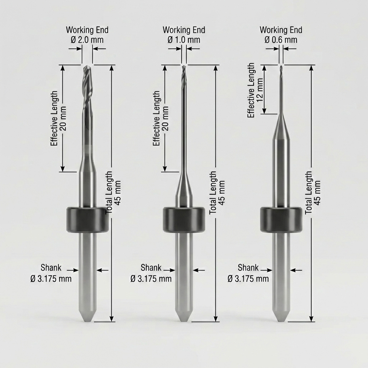 Nexy Zirconia Milling Burs DC - Ball Knife (JDM5Z Type)