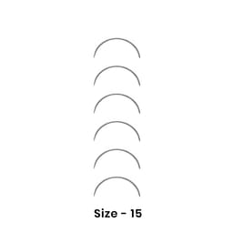 Sabre Half Circle Cutting Surgical Suture Needle - Size 15 (Pack of 6)