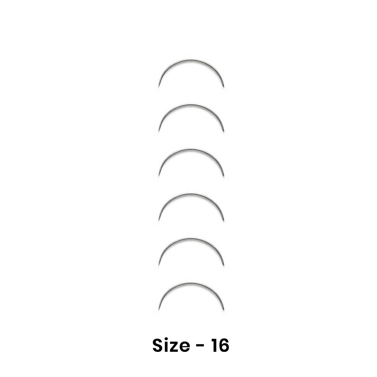 Sabre Half Circle Cutting Surgical Suture Needle - Size 16 (Pack of 6)