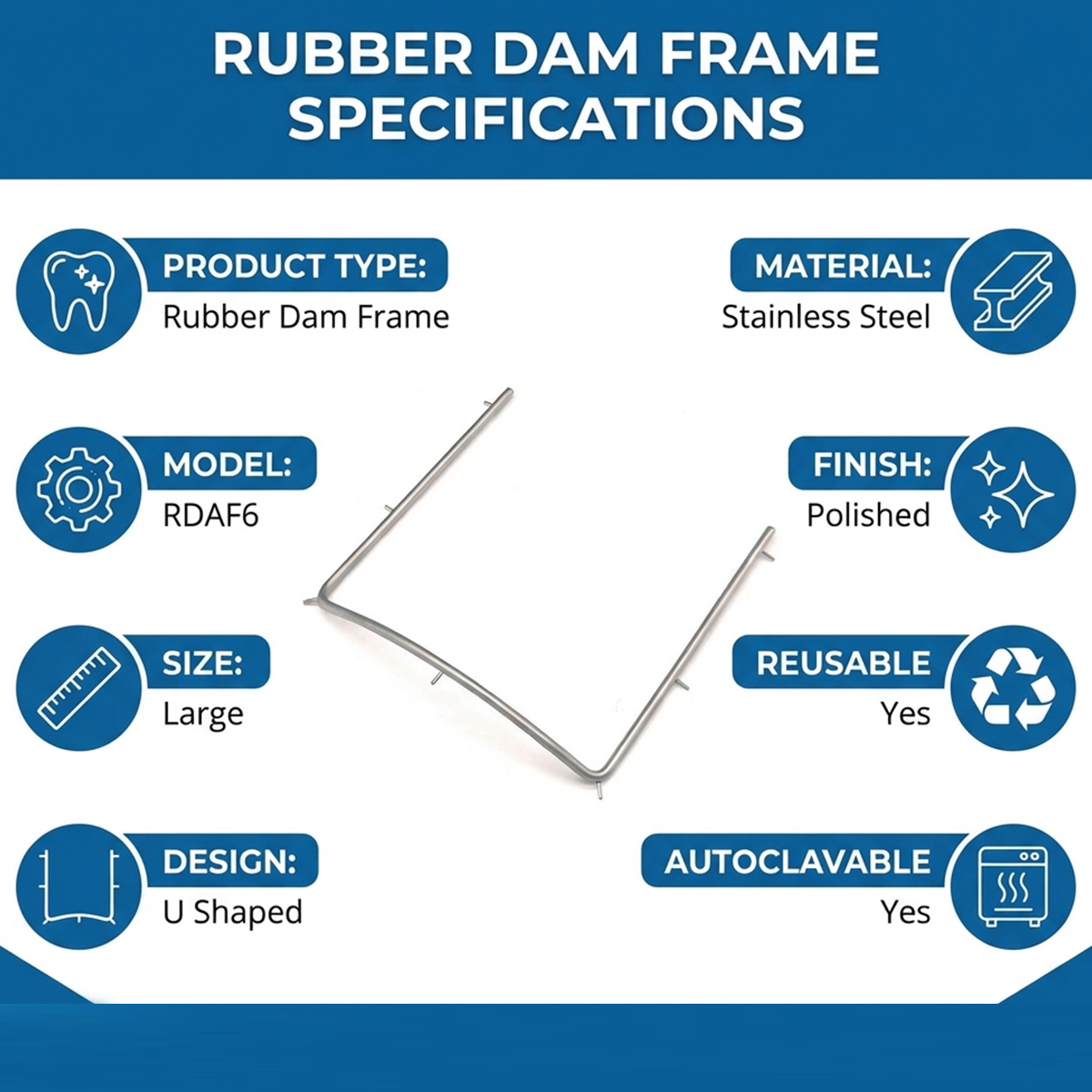 GDC Rubber Dam Frame Large (Rdaf6)