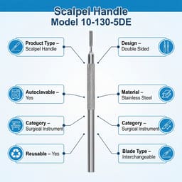 GDC Scalpel Handles Double Side Blade (10-130-5DE) - 4