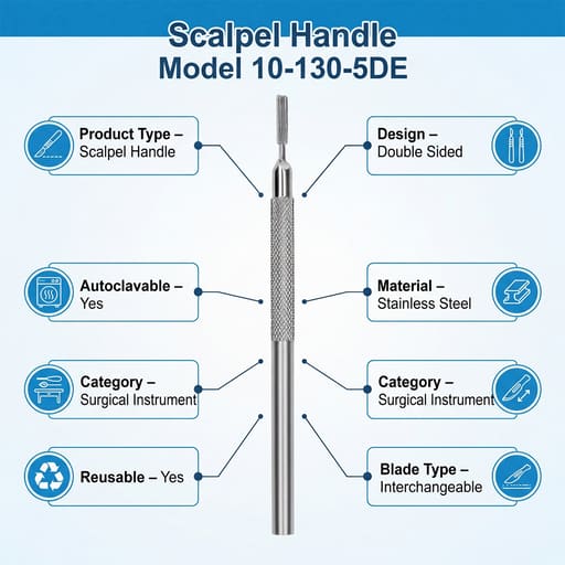 GDC Scalpel Handles Double Side Blade (10-130-5DE)