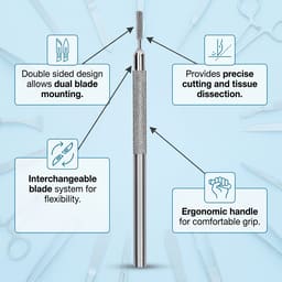 GDC Scalpel Handles Double Side Blade (10-130-5DE) - 3