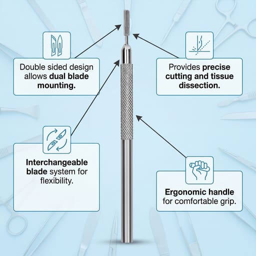 GDC Scalpel Handles Double Side Blade (10-130-5DE)