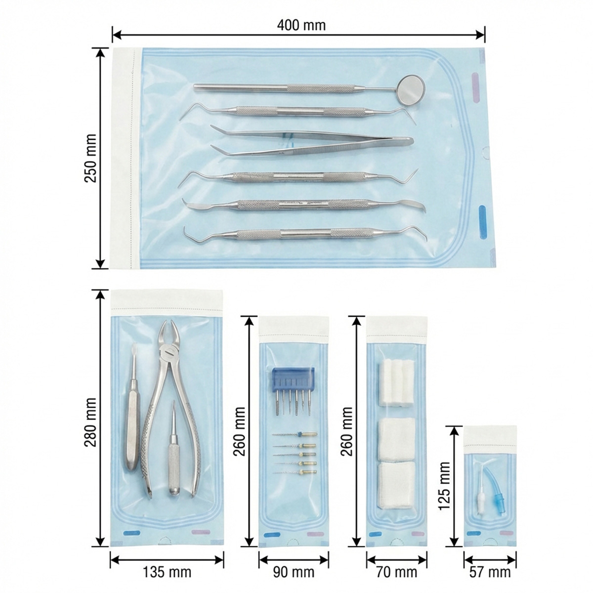 Waldent Self-Seal Sterilization Pouches