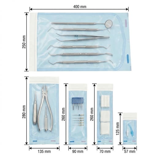 Waldent Self-Seal Sterilization Pouches