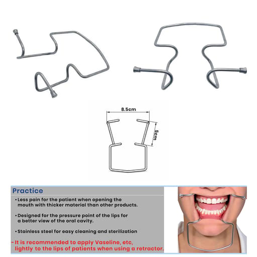 Waldent Oringer Lip & Cheek Retractor Medium - 14.5cm (8/120)