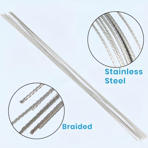 UU Ortho Straight Length Retainer Wire 0.010 x 0.028 (Pack of 10)