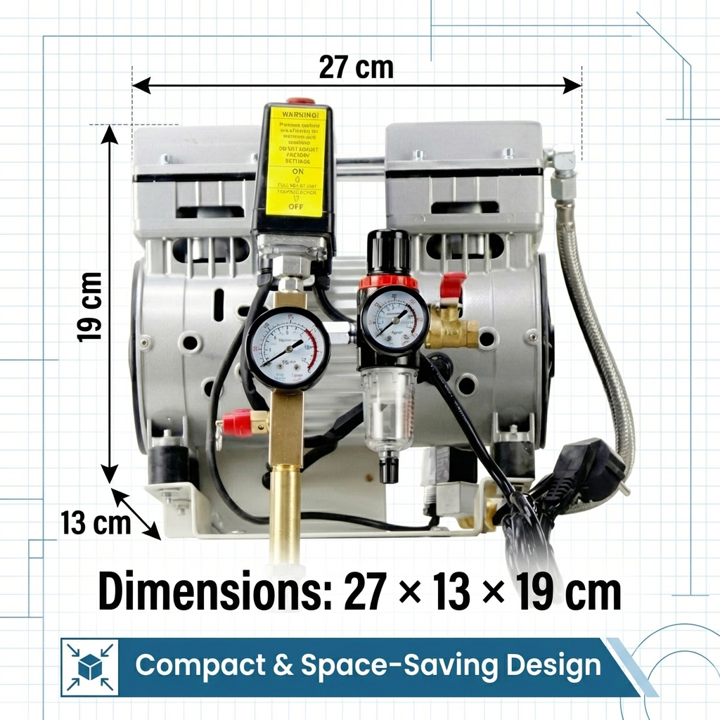 Waldent Oil Free Dental Compressor Head 1.1HP 
