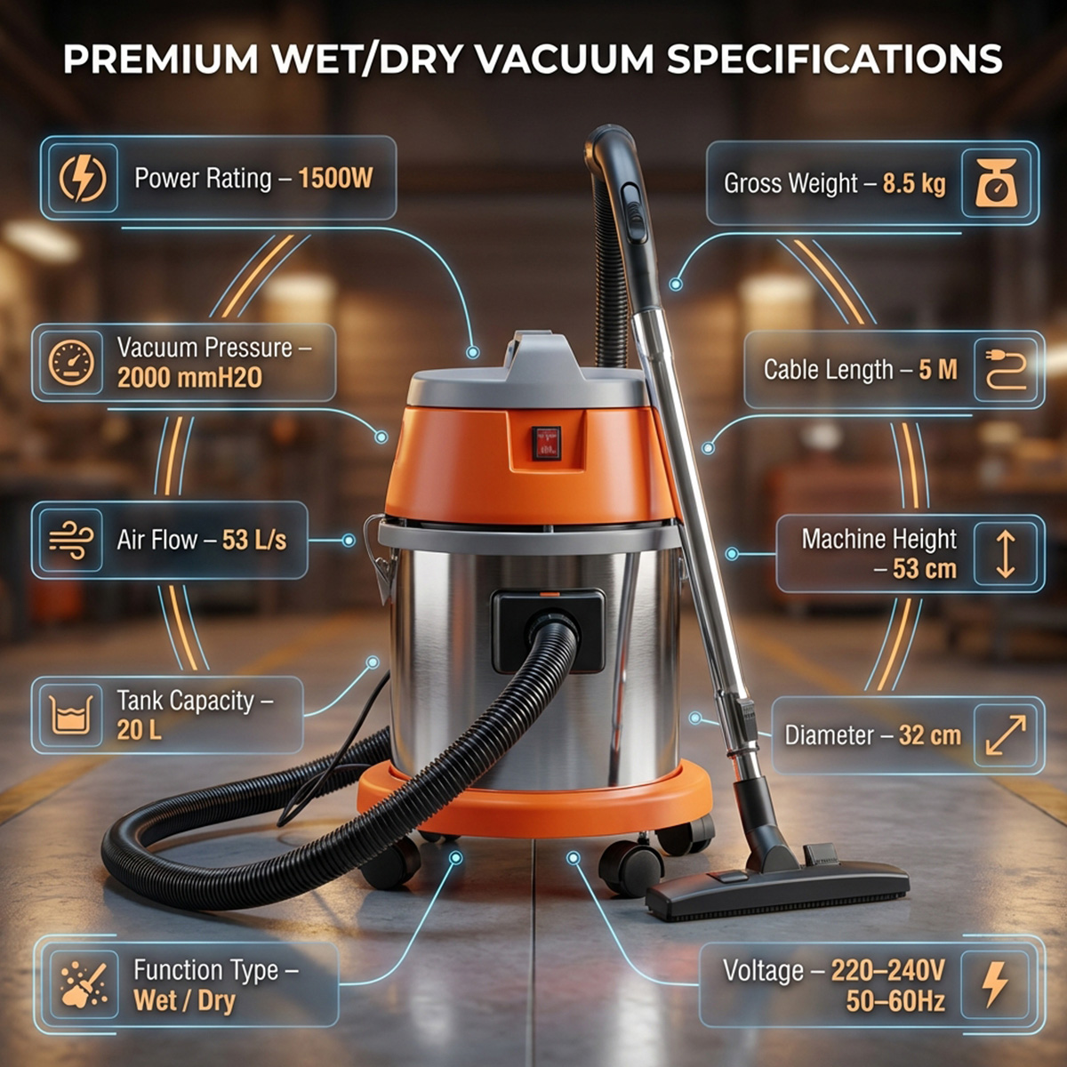 Fastform DeskFab X1 Vacuum Cleaner
