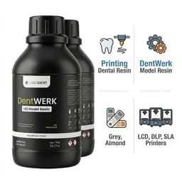Labodent DentWERK HD Dental 3D Printer Model Resin – Grey 1 Kg - 4