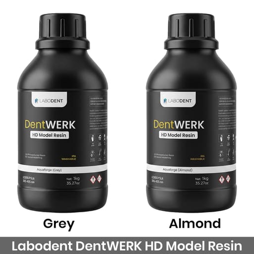 Labodent DentWERK HD Dental 3D Printer Model Resin – Grey 1 Kg