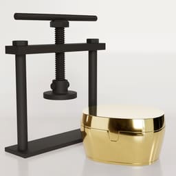 Indian Dental Flask with Clamp Combo - #7