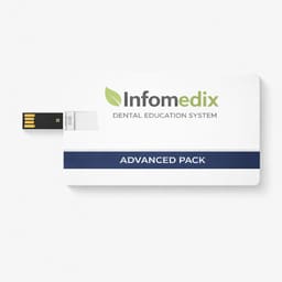 InfoMedix Dental Patient Education Presentation Decks – Advanced Pack | 33 Clinical Topics | USB Drive