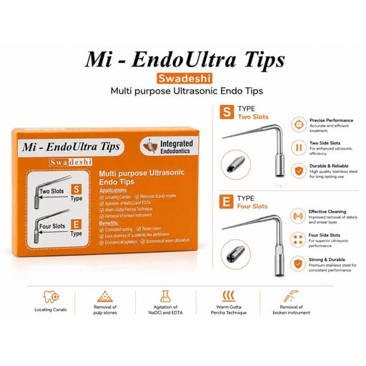 Integrated Endodontics Mi-EndoUltra Multi-Purpose Ultrasonic Endo Tips (Pack of 1)