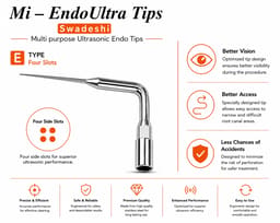 Integrated Endodontics Mi-EndoUltra Multi-Purpose Ultrasonic Endo Tips (Pack of 1) - 12