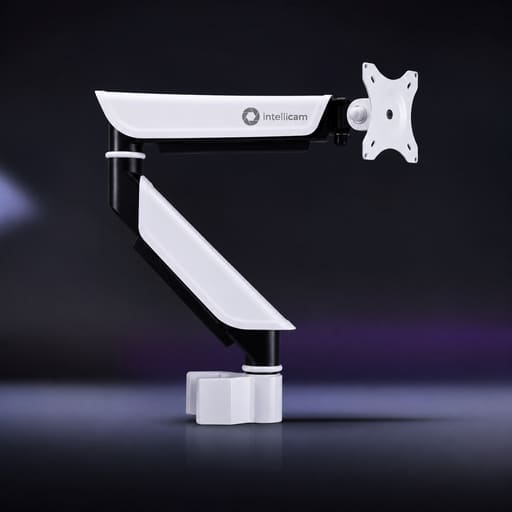 Intellicam Double Arm Mechanical Monitor Mounting Bracket - 360° Rotation (MUS-M2)
