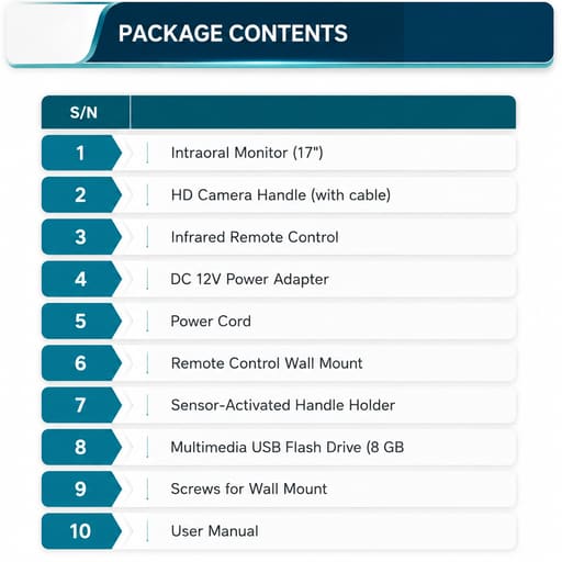 Intellicam Smart WiFi Intraoral Camera System - 17″ HD Display (MUS-Q5)