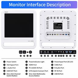 Intellicam Smart WiFi Intraoral Camera System - 17″ HD Display (MUS-Q5) - 10