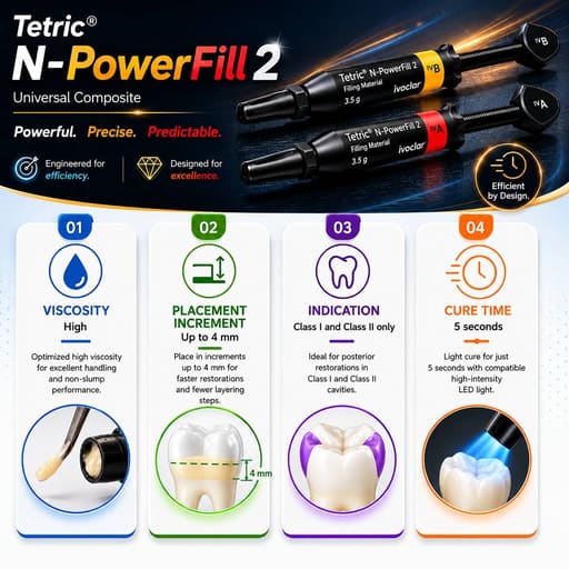 Ivoclar Tetric PowerFill 2 Composite Syringe
