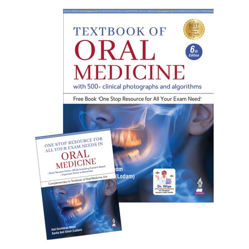 Jaypee Textbook of Oral Medicine - 6th Edition with Complimentary Exam Resource Book | ISBN378156