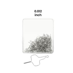 UU Ortho Kobayashi Ligature Wire Twisted Short 2.5cm - ∅0.012" (Pack of 100)