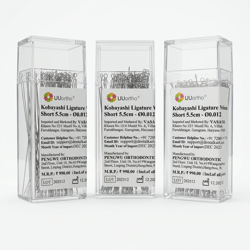 UU Ortho Kobayashi Ligature Wire Short 5.5cm (Pack of 100)