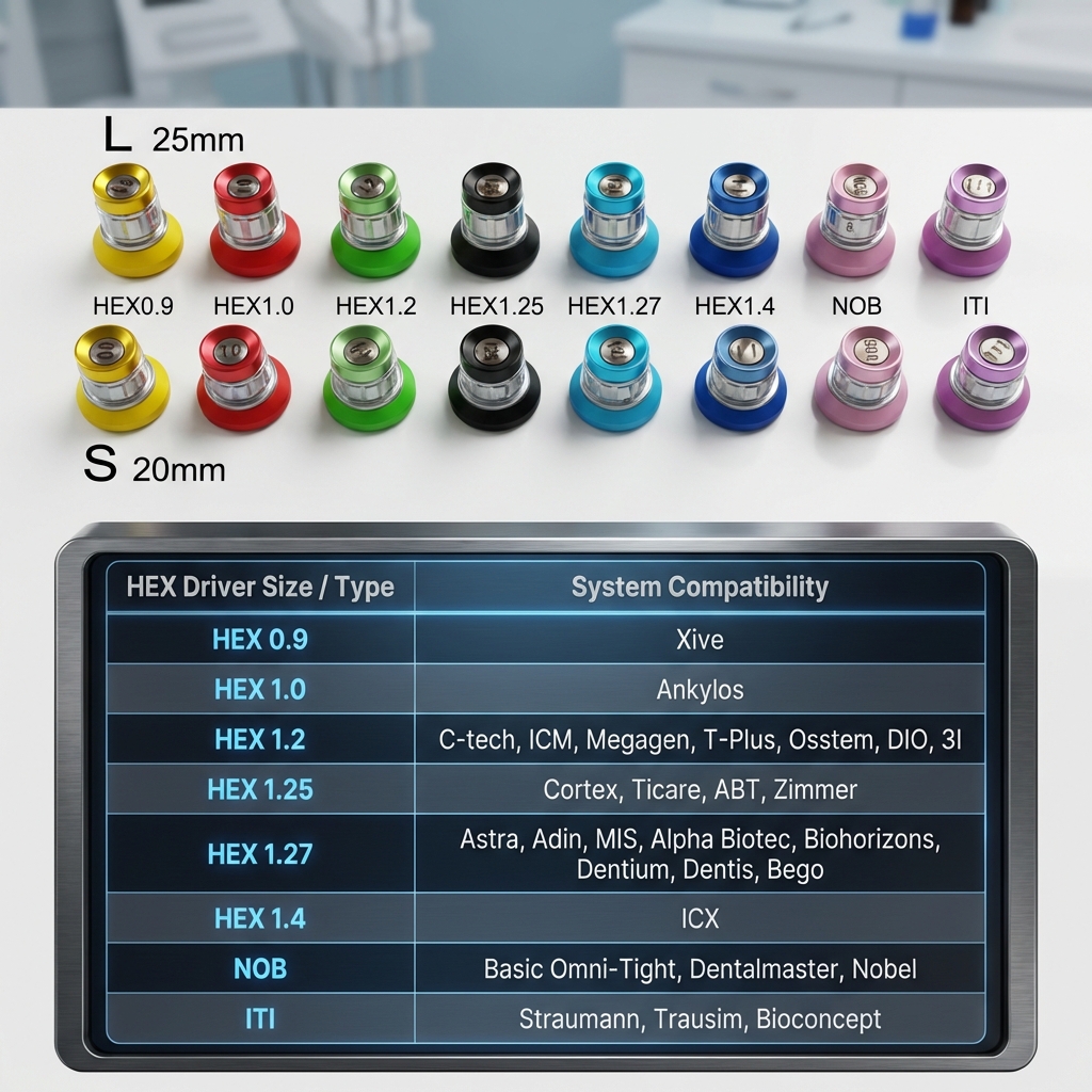 Dentaltech Universal Prosthetic Driver Kit