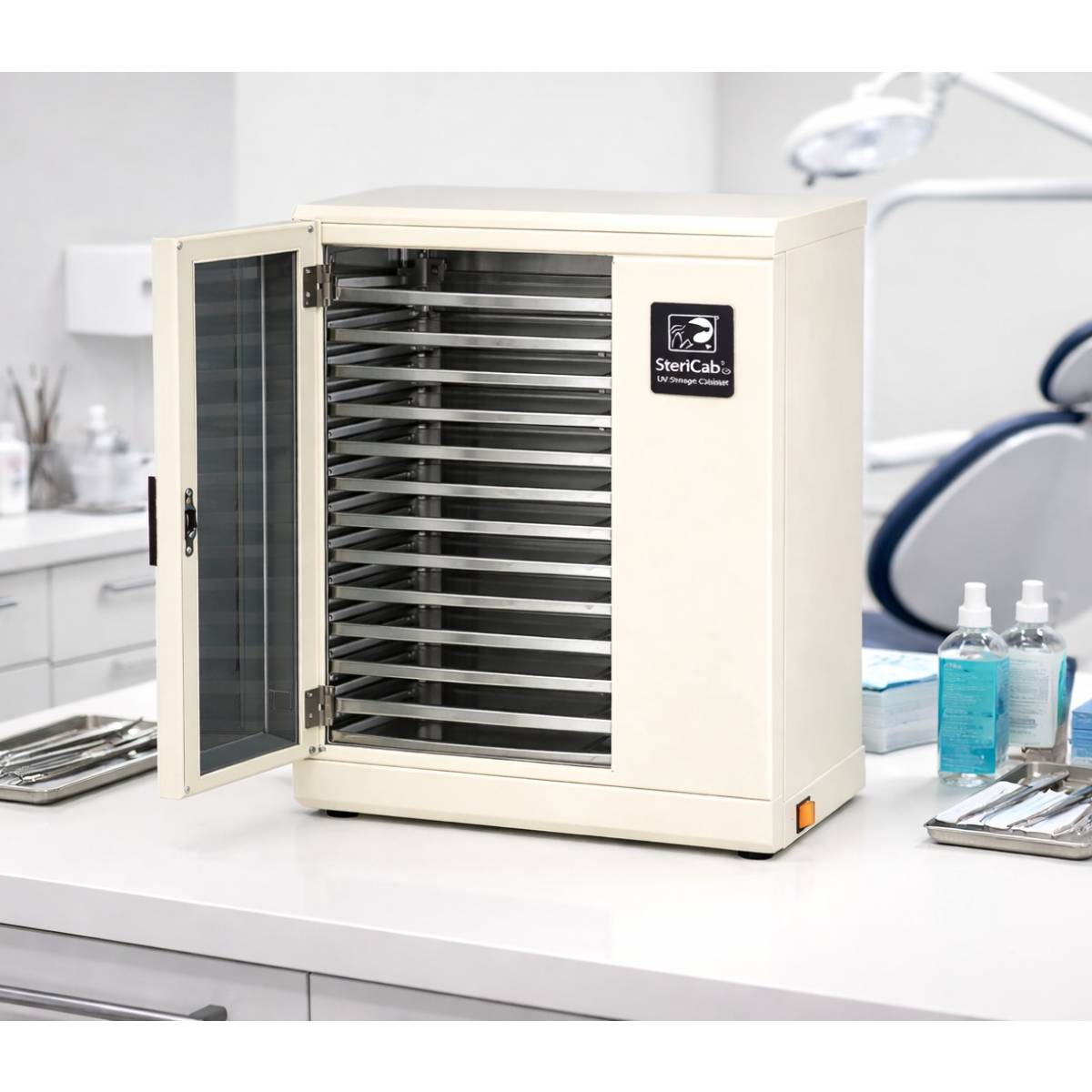 Life SteriCab UV Cabinet with 20 Trays Storage Option - Cream