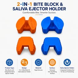 Julldent Intelligent Bite Block with Saliva Ejector Holder (IBB 1.0) - 4