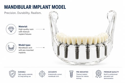 Julldent Lower Jaw Implant Model (JULL-DENT 208)