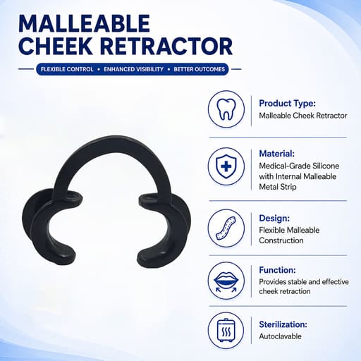 Julldent Malleable Cheek Retractors
