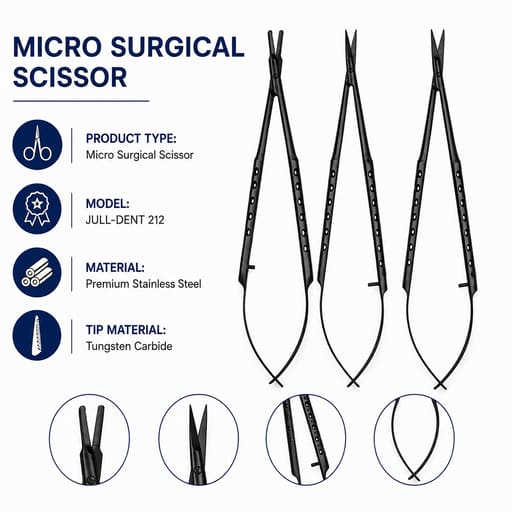 Julldent Micro Surgical Scissor (JULL-DENT 212)