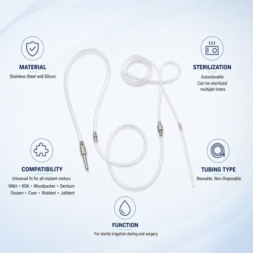 Julldent Universal Autoclavable Saline Tubing (Pack of 1)