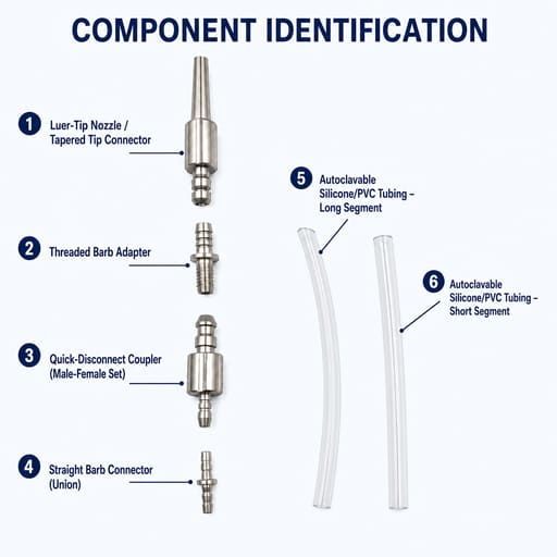 Julldent Universal Autoclavable Saline Tubing (Pack of 1)