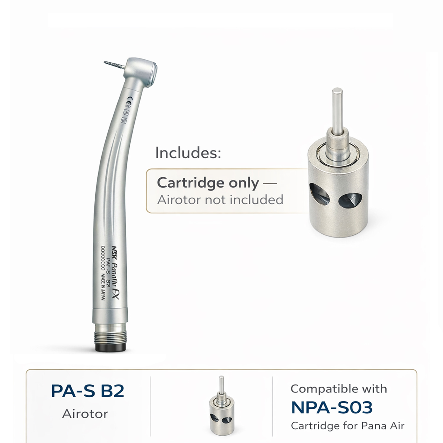 NSK Cartridge For Pana Air Standard Airotor Handpiece (NPA-S03)