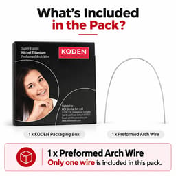 Koden Superelastic Ceramic Coated NiTi Archwires - Round (Pack of 1) - 2
