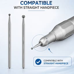 Labodent Ball Round Straight Handpiece HP Diamond Burs (Pack of 5) - 5