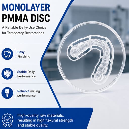 Labodent Dental PMMA Monolayer Blanks - Transparent