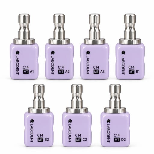 Labodent Glass Ceramic CAD-CAM Blocks | 18mm x 15mm x 13mm (Pack of 5)