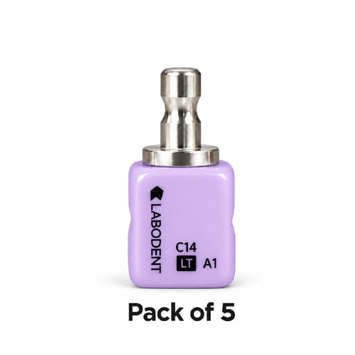 Labodent Glass Ceramic CAD-CAM Blocks | 18mm x 15mm x 13mm (Pack of 5)