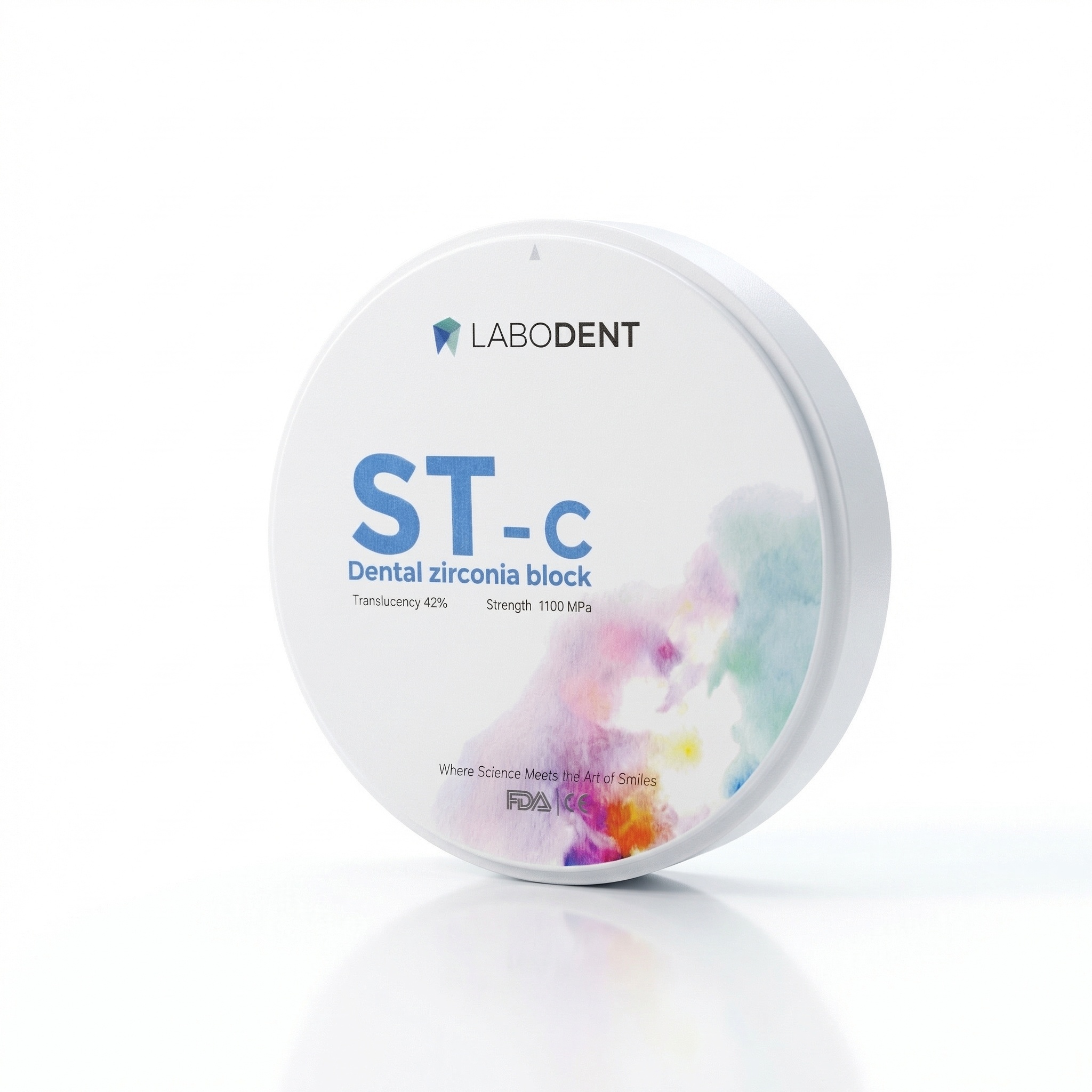 Labodent Zirconia Ceramic Blank ST-C | A3.5 Shade | 10mm | Pre-Shaded CAD/CAM Disc