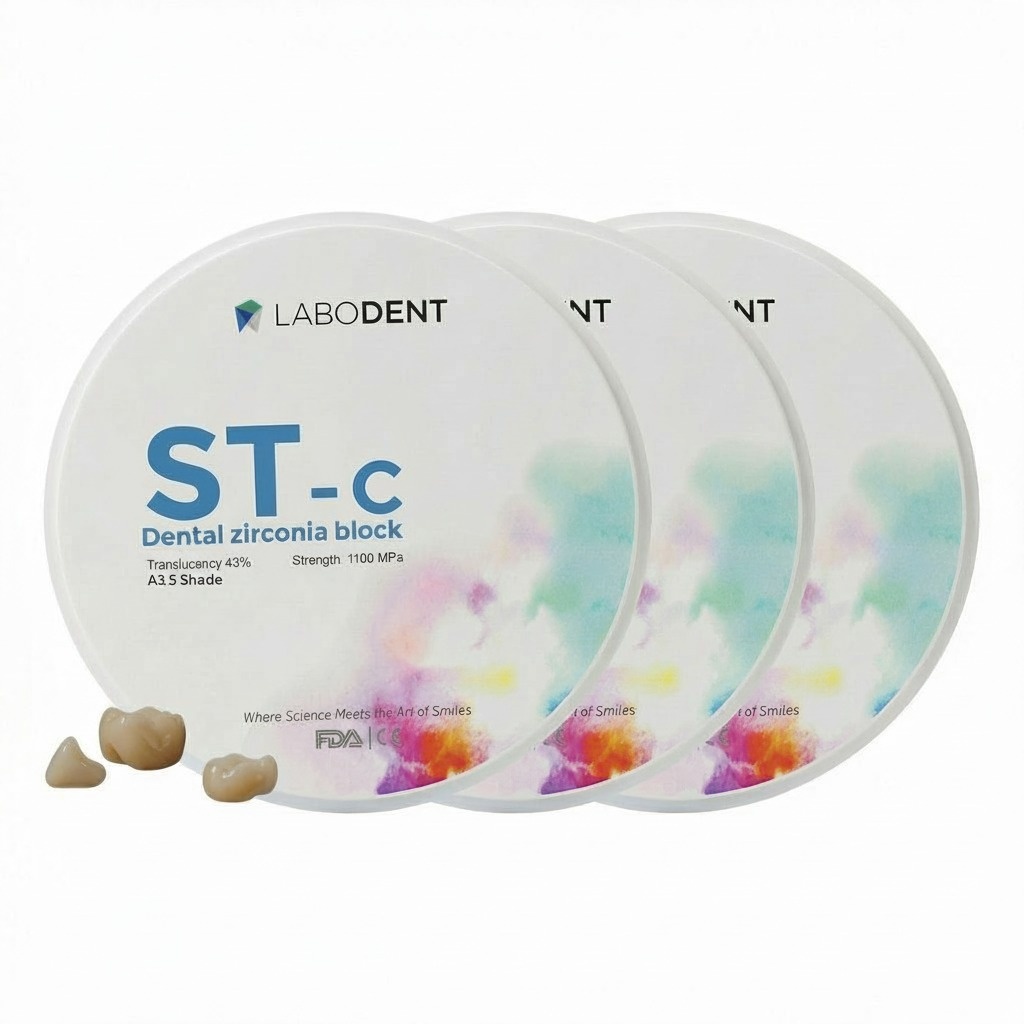 Labodent Zirconia Ceramic Blanks ST-C | A3.5 Shade | Pre-Shaded CAD/CAM Discs