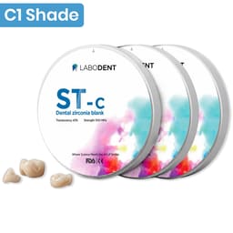 Labodent Zirconia Ceramic Blanks ST-C | C1 Shade | Pre-Shaded CAD/CAM Discs - 1