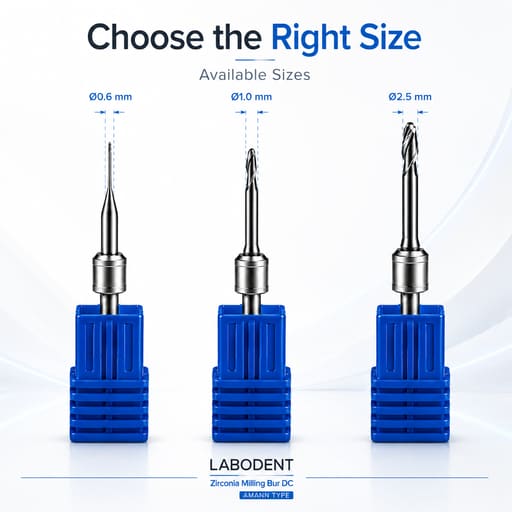 Labodent Zirconia Milling Burs DC (Amann Type)