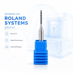 Labodent Zirconia Milling Burs DC (Roland Type) - 2